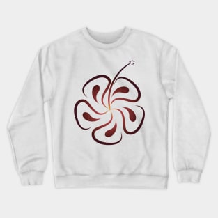 Hibiscus Cocoa Crewneck Sweatshirt